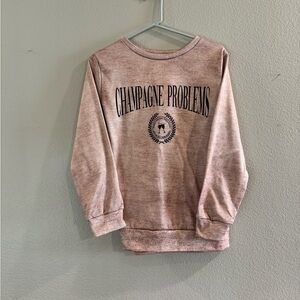 Taylor Swift-inspired Champagne Problems Graphic Sweatshirt